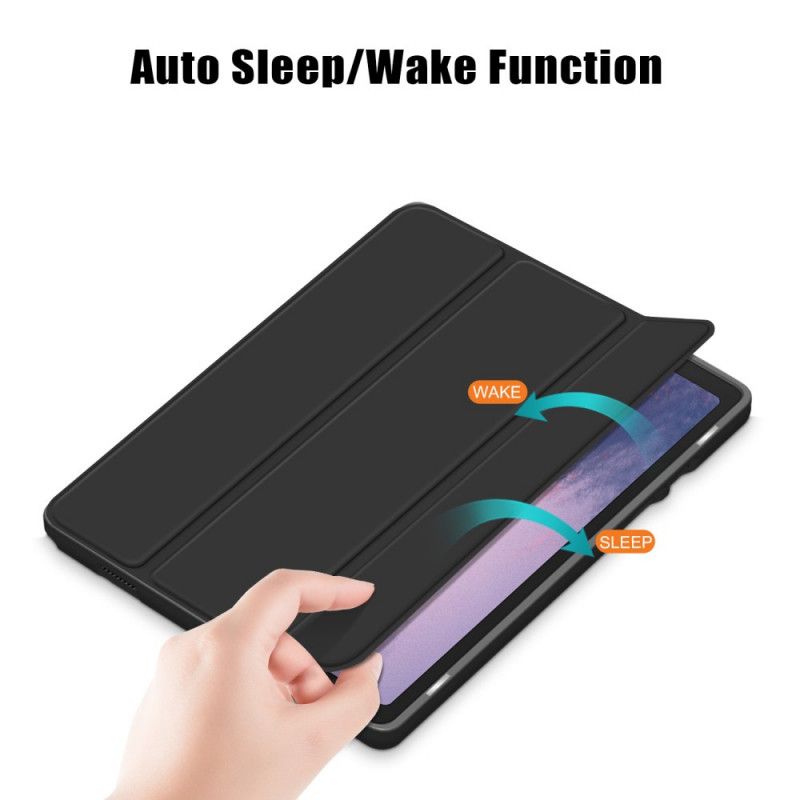 Smart Fodral Samsung Galaxy Tab A7 Svart Trefaldigt Premium