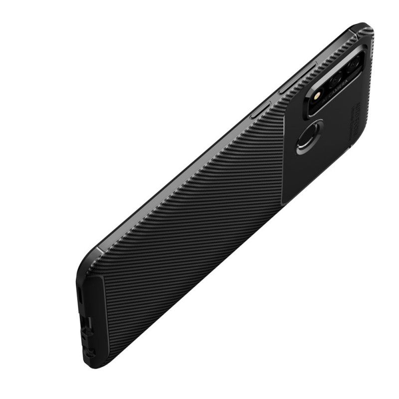 Skal Huawei P Smart 2020 Svart Mobilskal Flexibel Kolfiberstruktur
