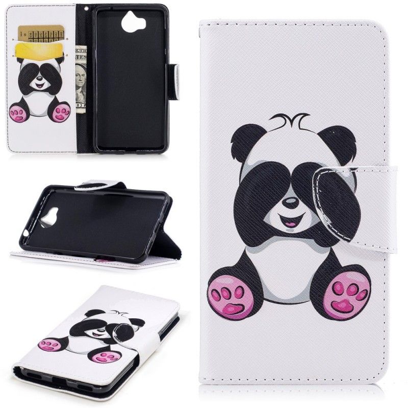 Fodral för Huawei Y6 2017 Rolig Panda