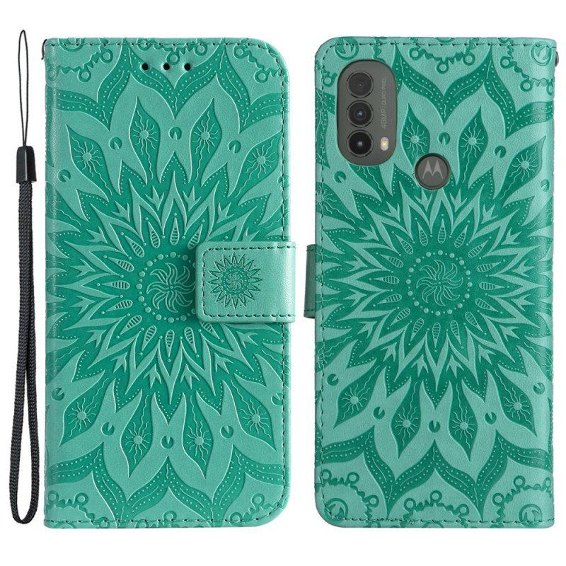 Fodral Moto E40 / E30 / E20 Solblomma