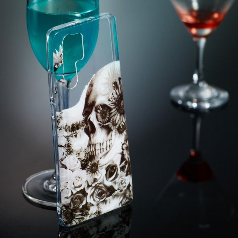 Skal för Huawei P30 Pro Transparent Blommig Skalle