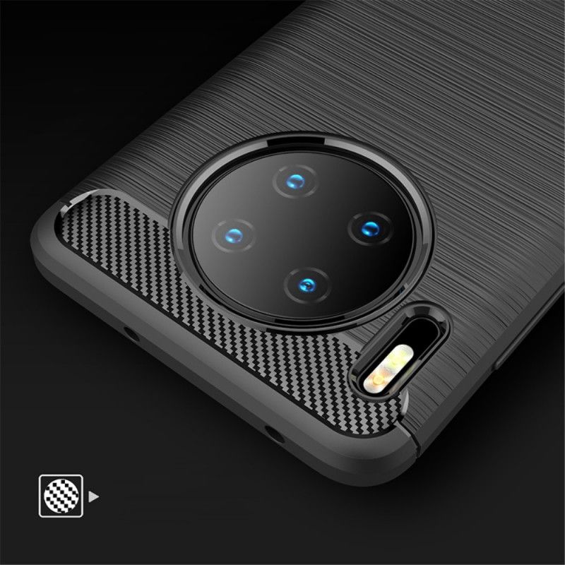 Skal Huawei P30 Pro Svart Ipaky Borstad Kolfiber