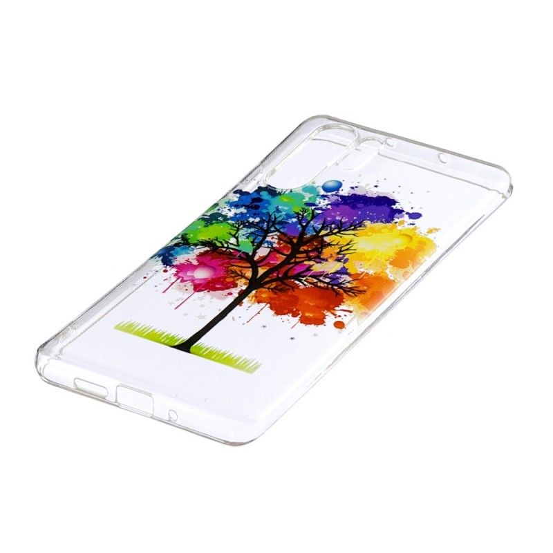 Skal Huawei P30 Pro Transparent Akvarell Träd