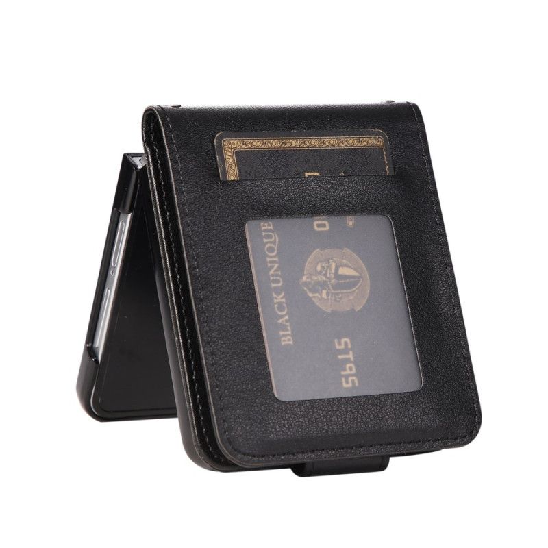 Fodral Samsung Galaxy Z Flip 7 Korthållare I Konstläder