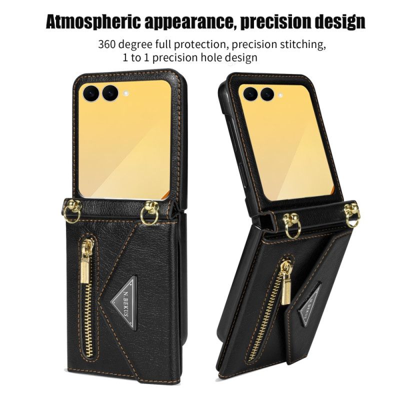 Fodral Samsung Galaxy Z Flip 7 N.bekus Axelplånbok