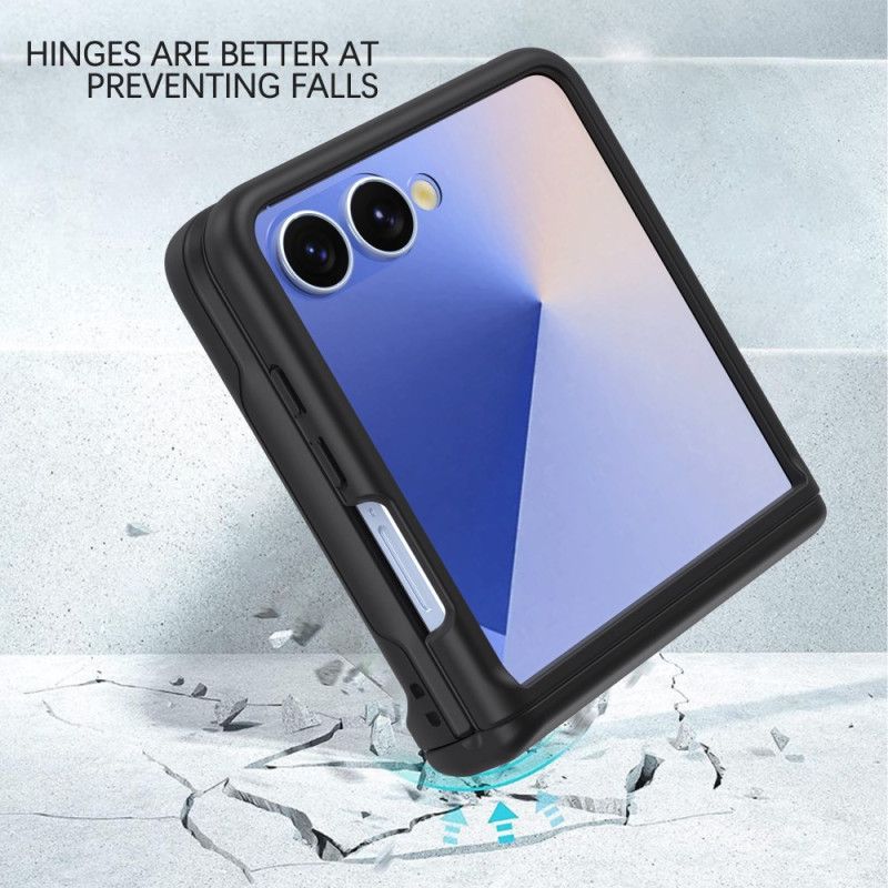 Skal För Samsung Galaxy Z Flip 7 Fjädergångjärn Och Korthållare