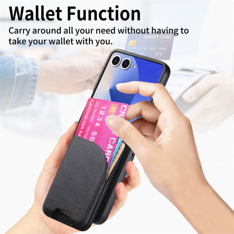 Skal För Samsung Galaxy Z Flip 7 Magnetisk Med Hållare Och Avtagbar Korthållare