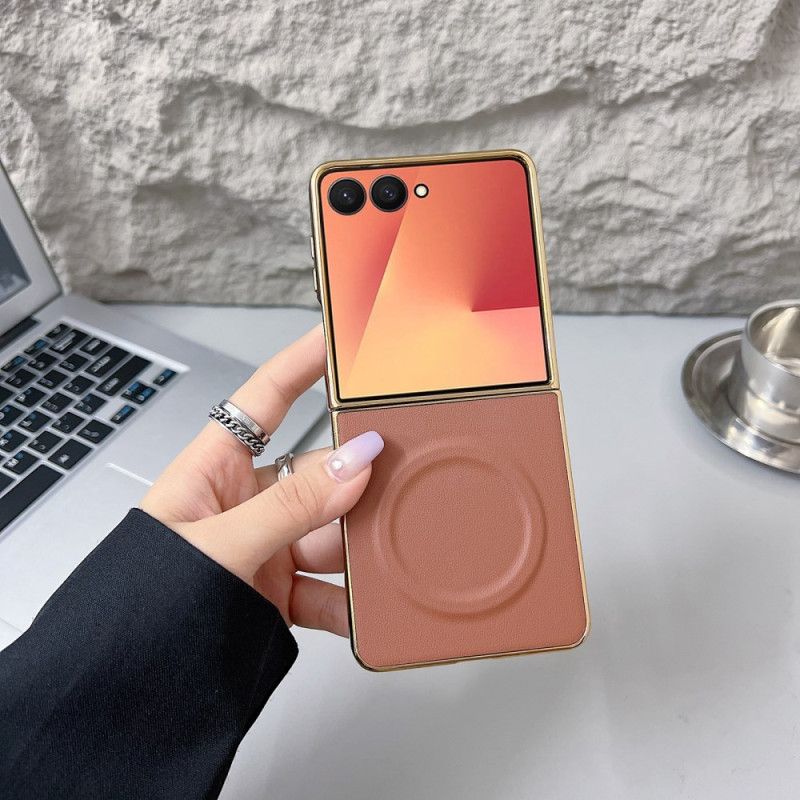 Skal För Samsung Galaxy Z Flip 7 Magnetisk Nappa Yta