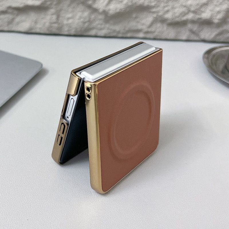 Skal För Samsung Galaxy Z Flip 7 Magnetisk Nappa Yta