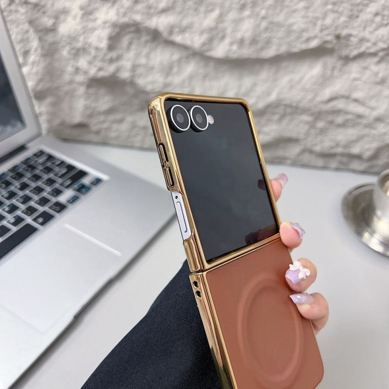 Skal För Samsung Galaxy Z Flip 7 Magnetisk Nappa Yta