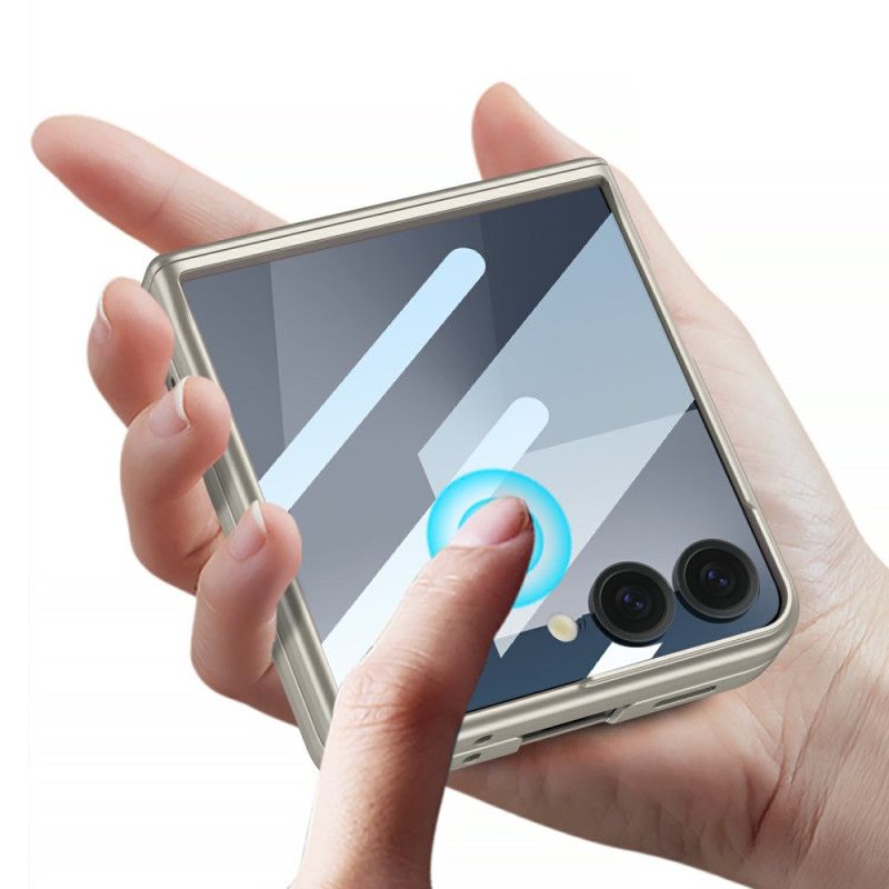 Skal För Samsung Galaxy Z Flip 7 Magnetiskt Gångjärnsskydd Och Skärmskydd