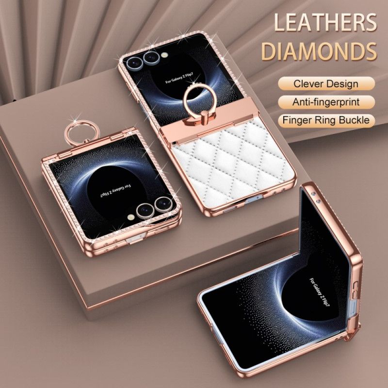 Skal För Samsung Galaxy Z Flip 7 Ringhållare Och Bakre Skärmskydd