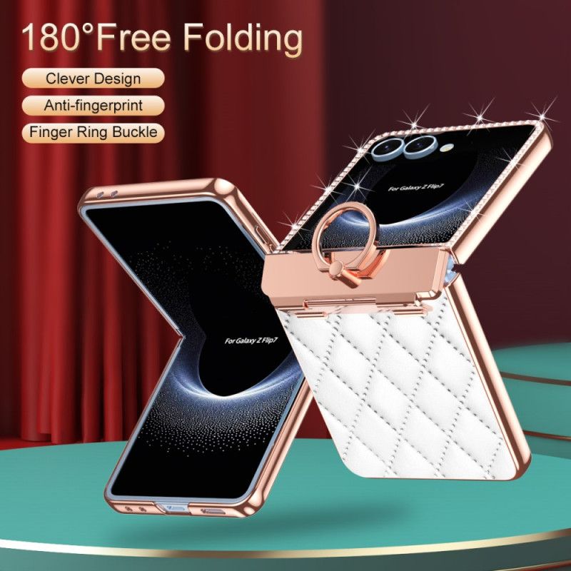 Skal För Samsung Galaxy Z Flip 7 Ringhållare Och Bakre Skärmskydd