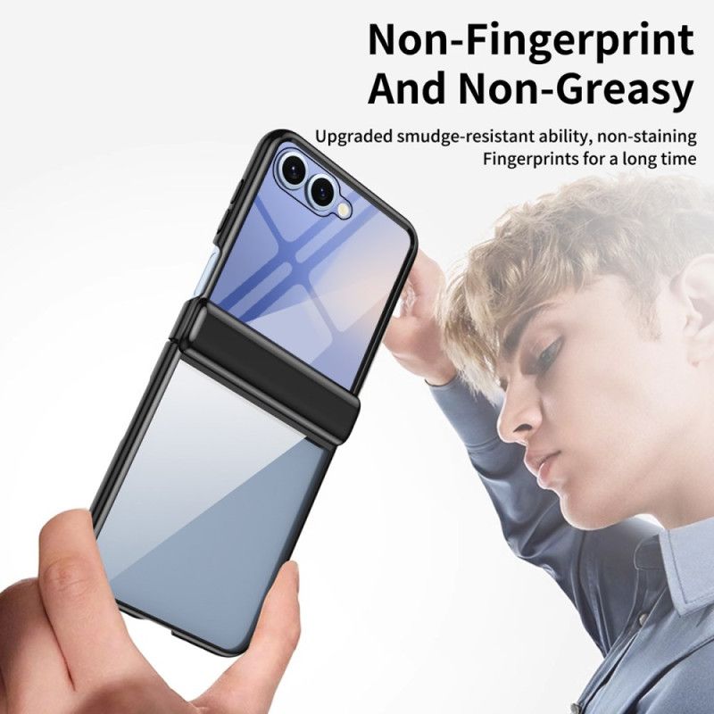 Skal Samsung Galaxy Z Flip 7 Gångjärnsskydd Med Metalleffekt