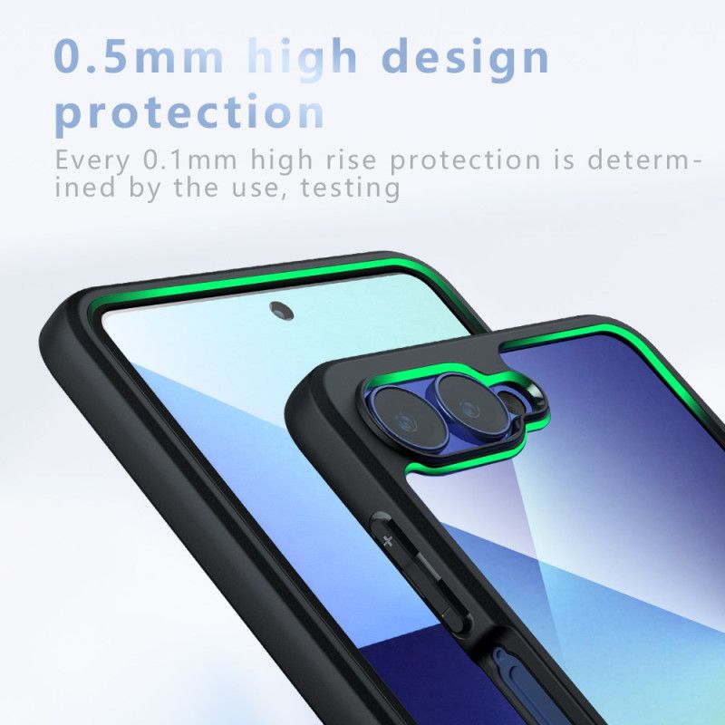 Skal Samsung Galaxy Z Flip 7 Genomskinligt Stötsäkert Skydd