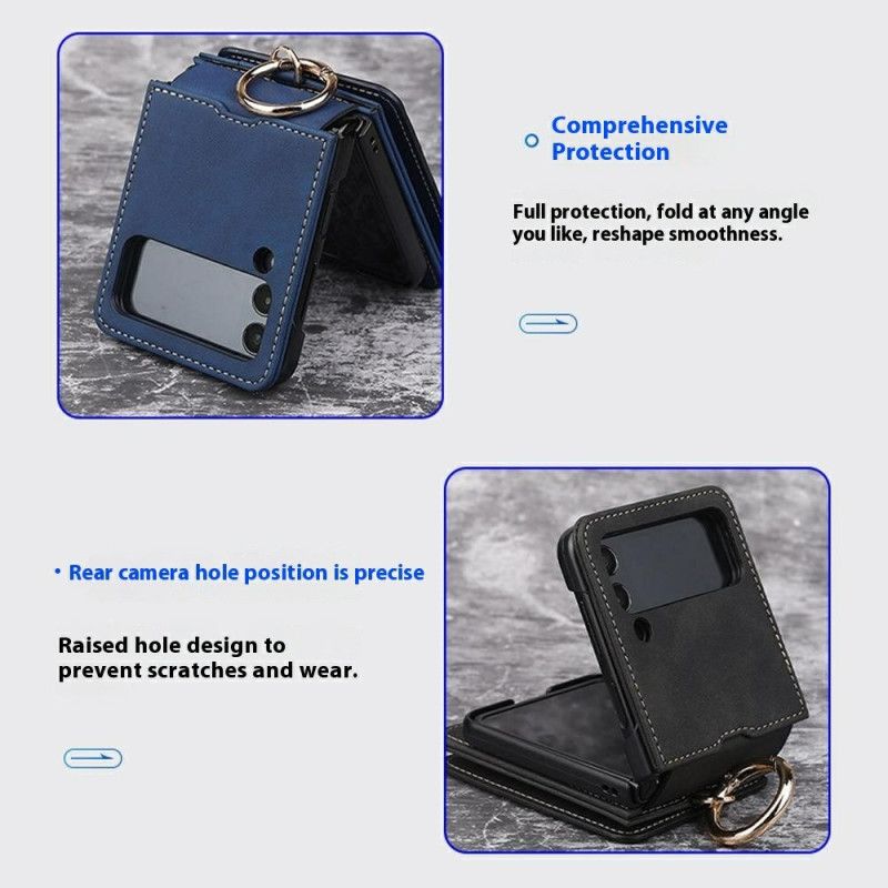 Skal Samsung Galaxy Z Flip 7 Korthållare Och Avtagbar Kedja