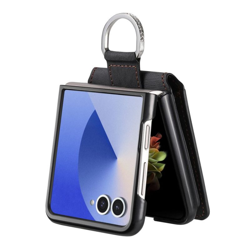 Skal Samsung Galaxy Z Flip 7 Korthållare Och Hållare Med Vintageeffekt