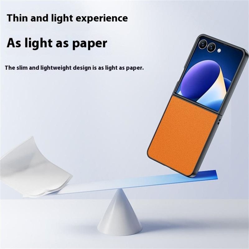 Skal Samsung Galaxy Z Flip 7 Lädereffekt