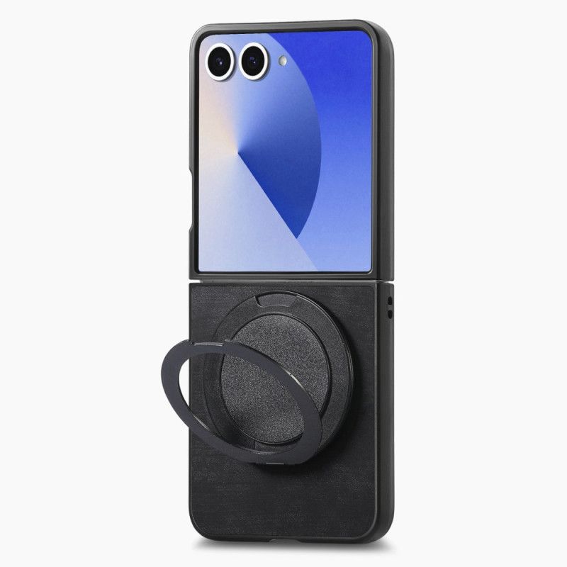 Skal Samsung Galaxy Z Flip 7 Lädereffekt Med Roterande Stativ