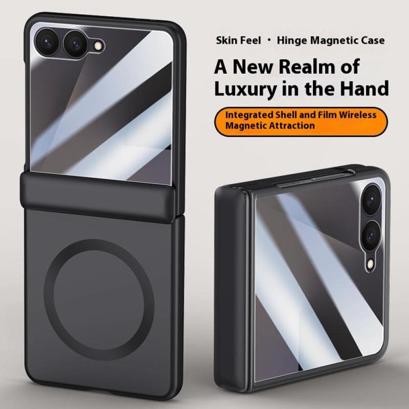 Skal Samsung Galaxy Z Flip 7 Magnetisk Med Metalleffekt
