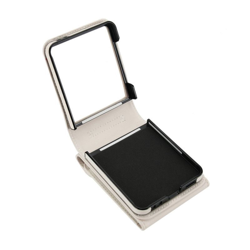 Skal Samsung Galaxy Z Flip 7 Quiltad Plånbok Och Rem