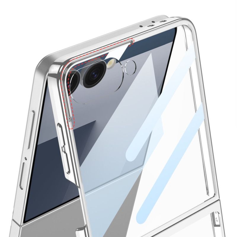 Skal Samsung Galaxy Z Flip 7 Skärmskydd Med Metallisk Effekt Och Kanter