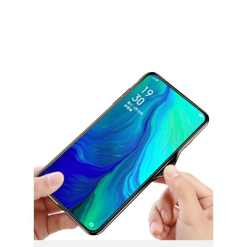 Skal för Oppo Reno Svart Galvaniserad Hybrid