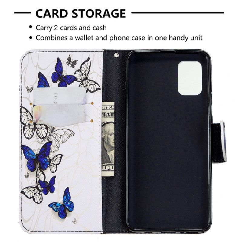 Fodral för Samsung Galaxy A31 Svart Fjärilar