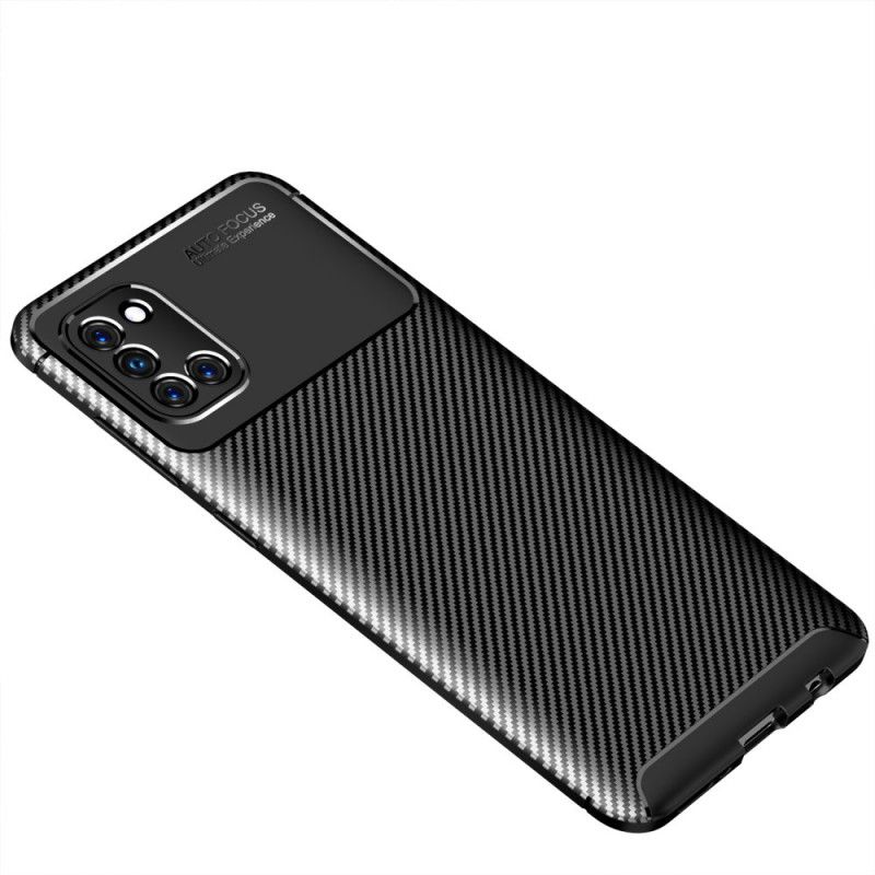 Skal Samsung Galaxy A31 Svart Flexibel Kolfiberstruktur