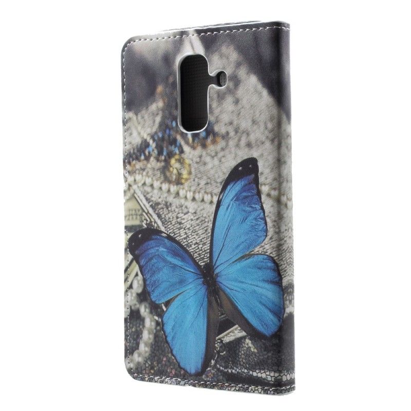Fodral Samsung Galaxy A6 Blå Fjäril