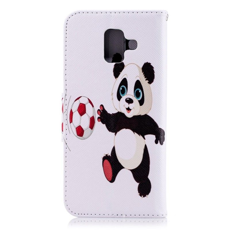Läderskal Samsung Galaxy A6 Pandafot
