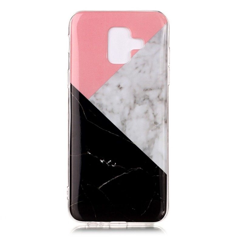 Skal Samsung Galaxy A6 Mobilskal Geometrisk Marmoreffekt
