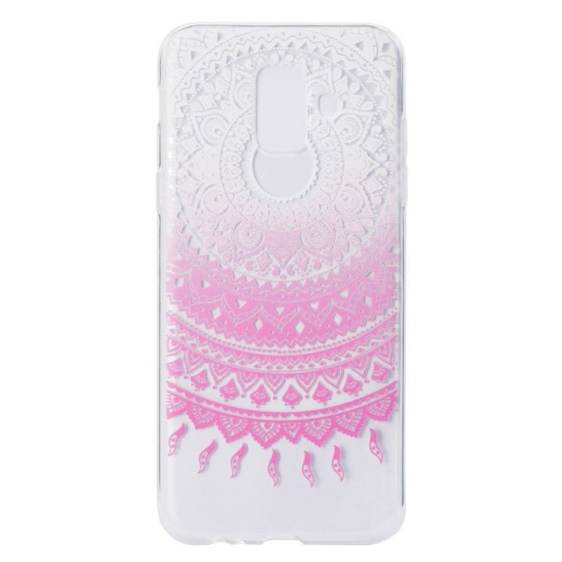 Skal Samsung Galaxy A6 Rose Transparent Färgglad Mandala