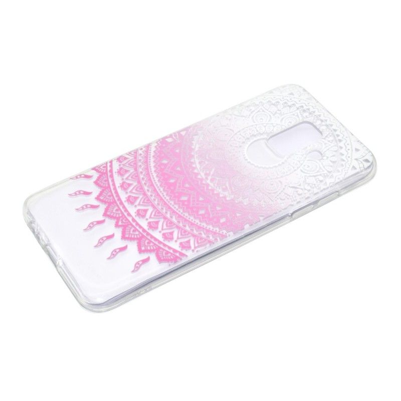 Skal Samsung Galaxy A6 Rose Transparent Färgglad Mandala