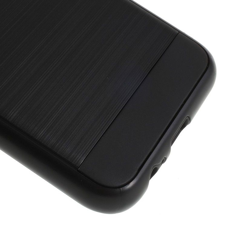 Skal Samsung Galaxy A6 Svart Borstad Kolfiber
