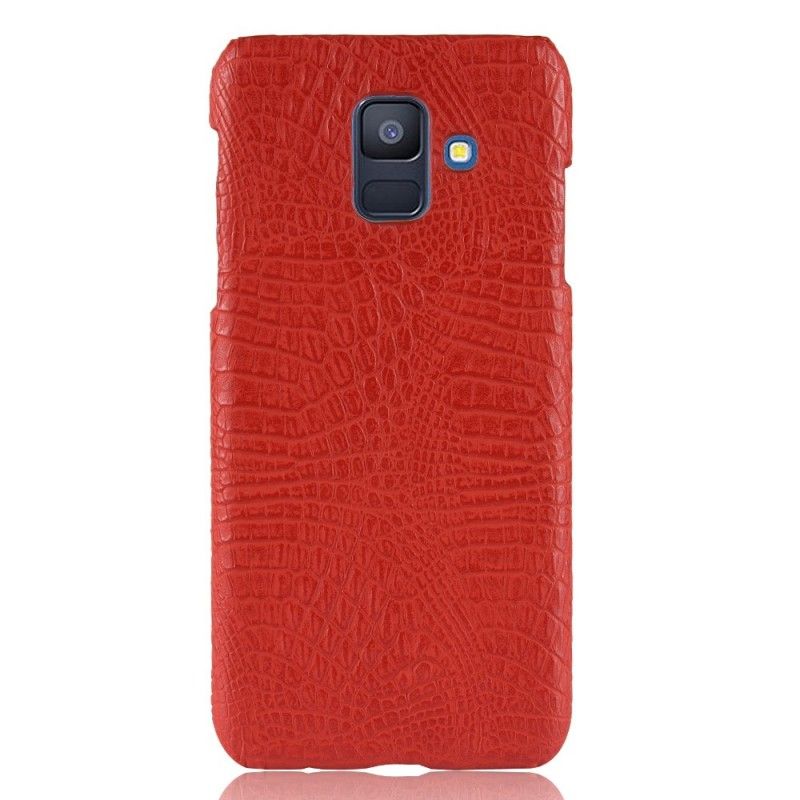 Skal Samsung Galaxy A6 Svart Krokodilhudeffekt