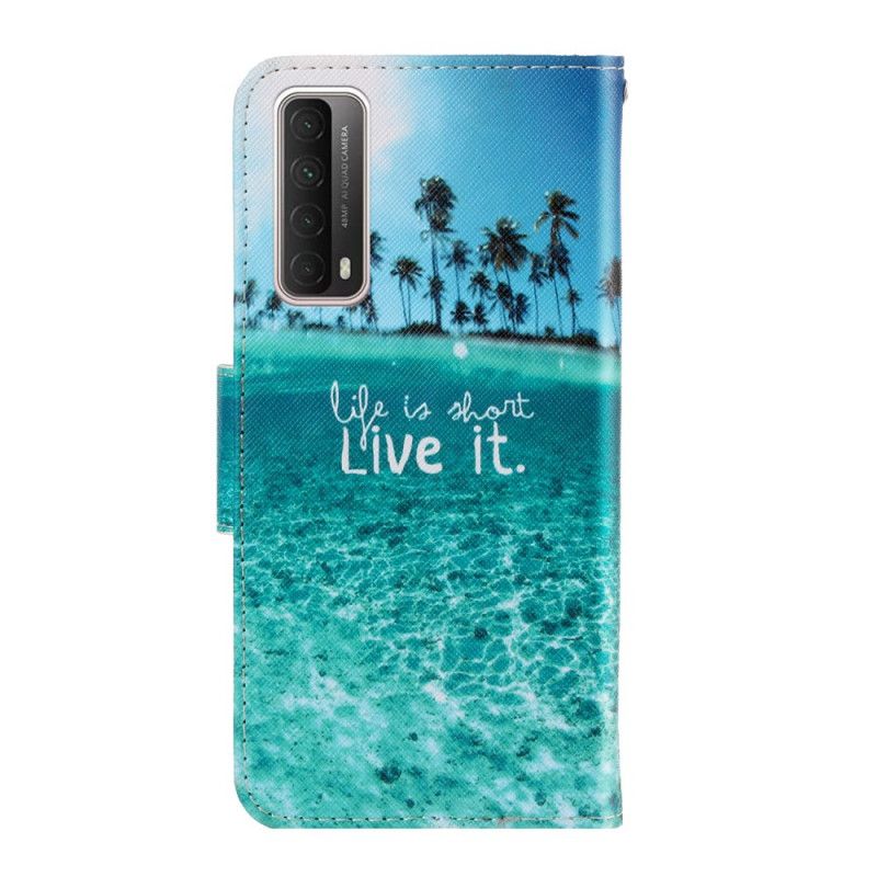 Fodral Huawei P Smart 2021 Lev Det Med Rem