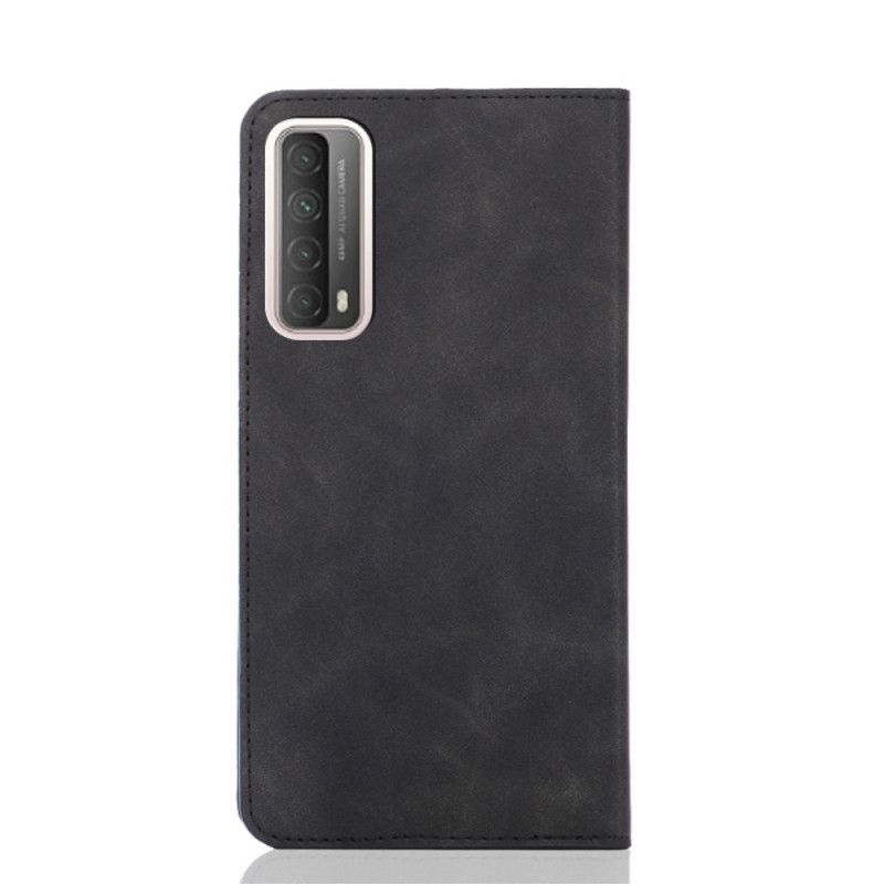 Folio-fodral Huawei P Smart 2021 Svart Sidenmjukt Lädereffekt