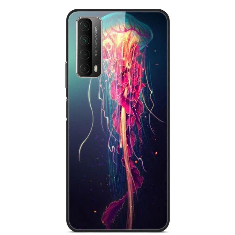 Skal Huawei P Smart 2021 Mobilskal Bläckfisk Härdat Glas