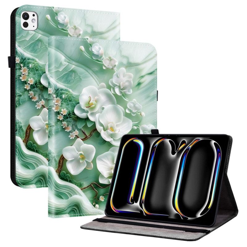 Case iPad Pro 13 (2025) Telefonfodral Jadeblommor