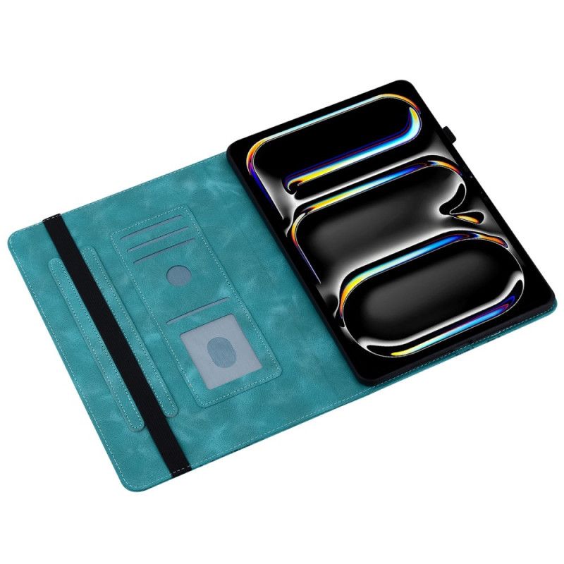 Fodral iPad Pro 13 (2025) Hjärtliknande Mockaeffekt