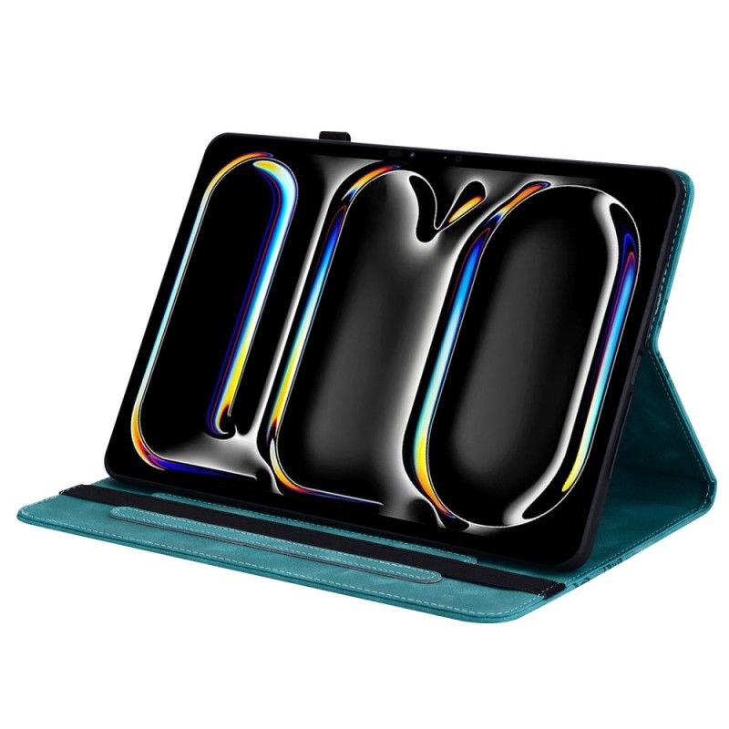 Fodral iPad Pro 13 (2025) Hjärtliknande Mockaeffekt