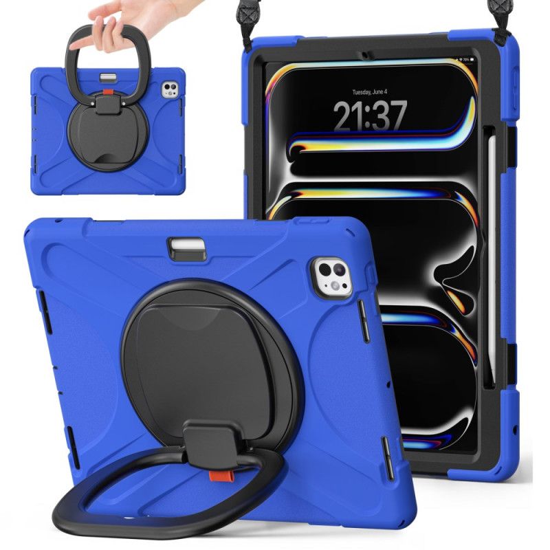 Skal iPad Pro 13 (2025) Ringhållare Och Justerbar Axelrem