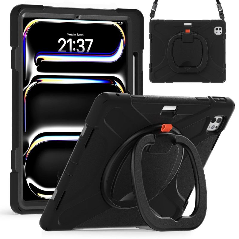 Skal iPad Pro 13 (2025) Ringhållare Och Justerbar Axelrem