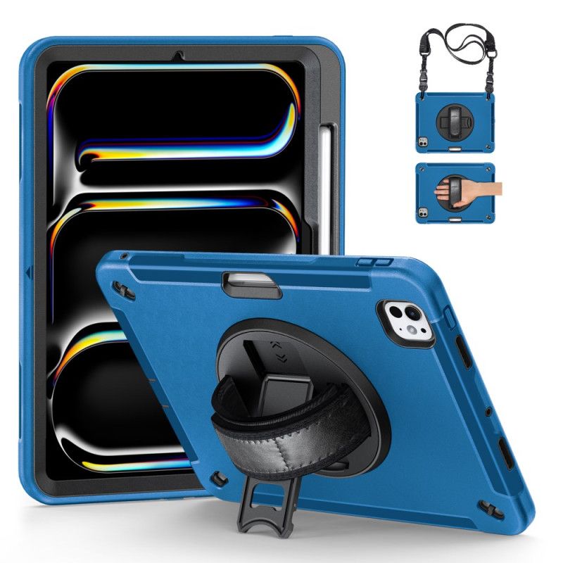 Skal iPad Pro 13 (2025) Robust Ringhållare Och Axelrem