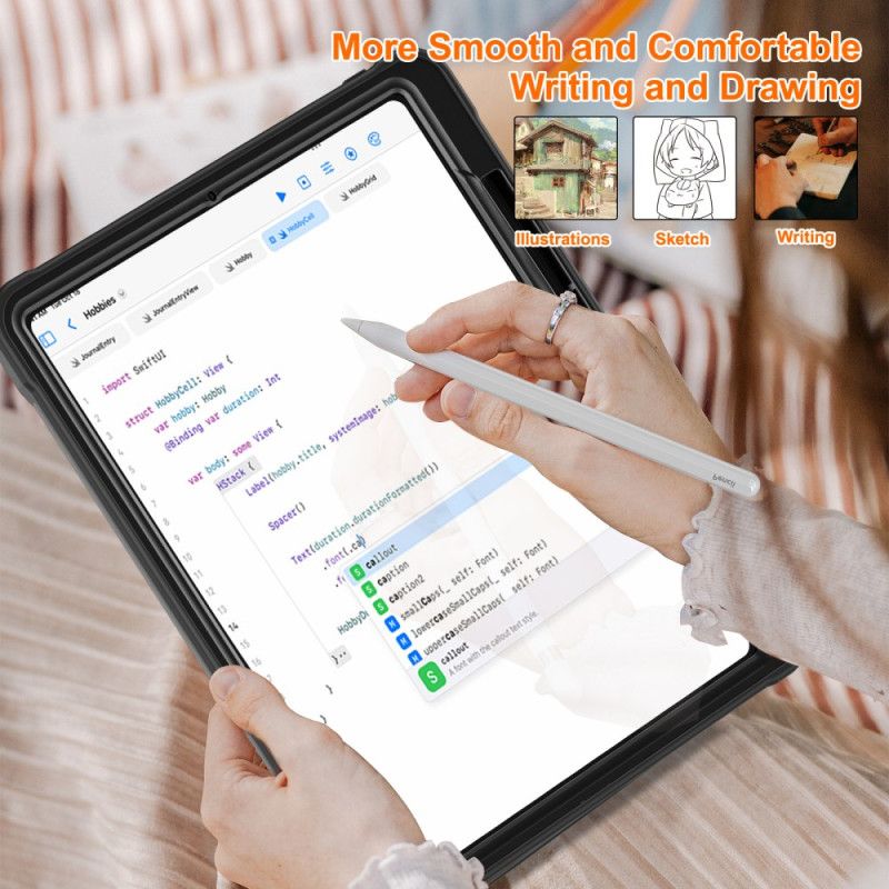 Skal iPad Pro 13 (2025) Roterande Stativ Och Pekpennhållare