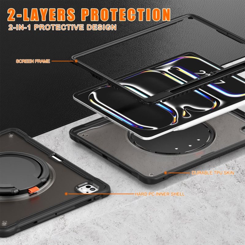 Skal iPad Pro 13 (2025) Roterande Stativ Och Pekpennhållare