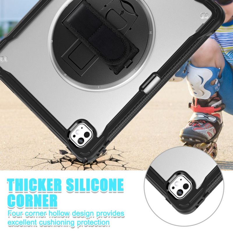 Skal iPad Pro 13 (2025) Stativ Och Roterande Handrem