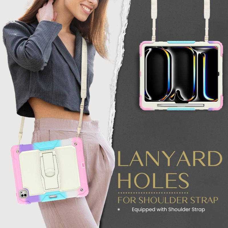 Skal iPad Pro 13 (2025) Telefonfodral Robust Med Pennhållare Och Axelrem