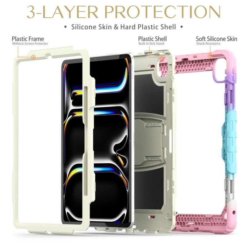 Skal iPad Pro 13 (2025) Telefonfodral Robust Med Pennhållare Och Axelrem